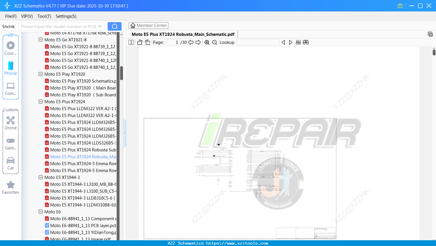 Motorola Moto E5 Plus XT1924 Robusta_Main_Schematic